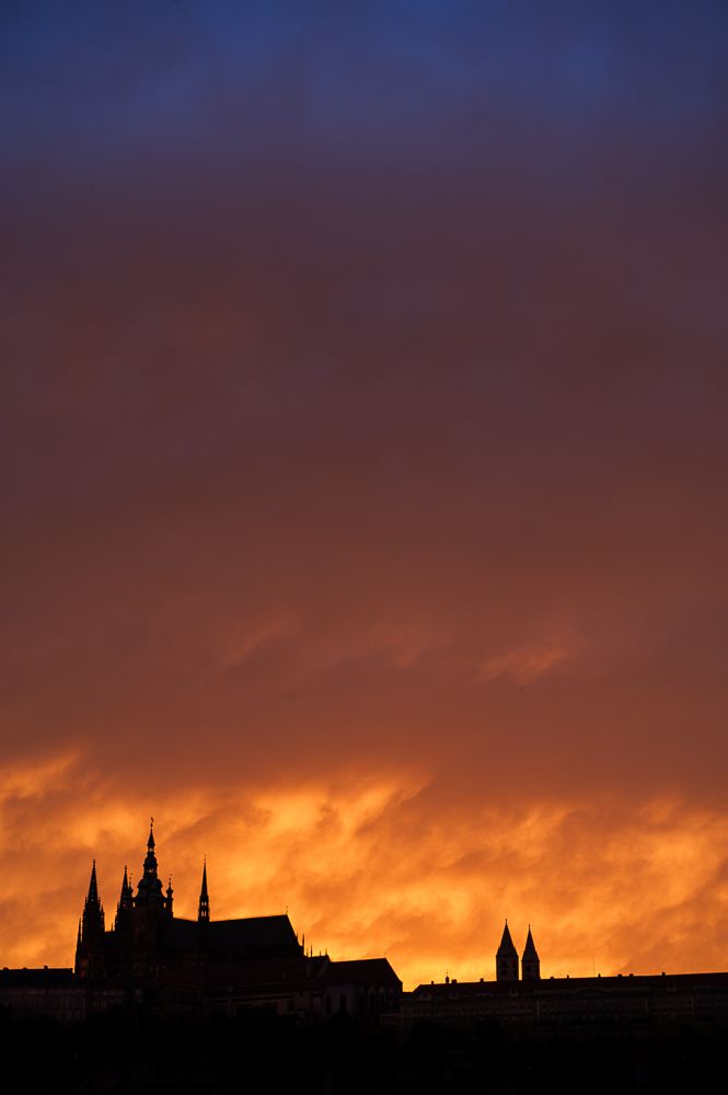 Прага. Закат.